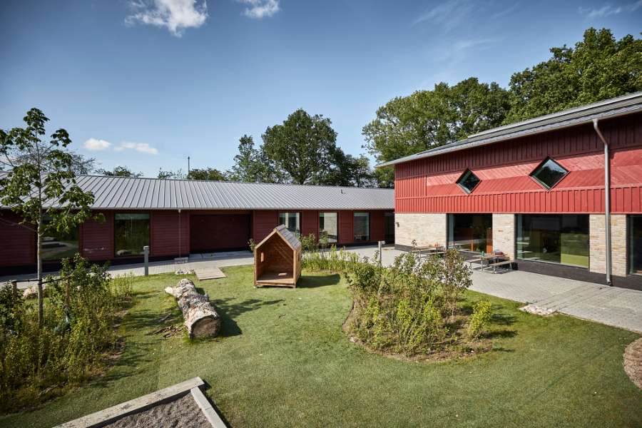 Denmark’s first CO2-neutral kindergarten clad in steel profiles, Børnehuset Grønnegården, Transformervej 3, 2860 Søborg